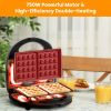 3 in 1 Electric Sandwich Maker Waffle Panini Press Grill with Removable Non-Stick Plates Double-Sided Heating Cool Touch Handle For Breakfast Steak To