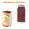 Portable Baby Milk Warmer 5 Temperature Adjustable Handhold Bottle Warmer with Fast Charge Adapter for Outdoor Car Travel