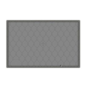 Silicone Under Sink Mat for Cabinet 34x22" Sink Cabinet Protector Mat Kitchen Bathroom Cabinet Liner with Drain Hole Hold Up to 3 Callons Liquid (Option: SiliconeSinkMat Grey)